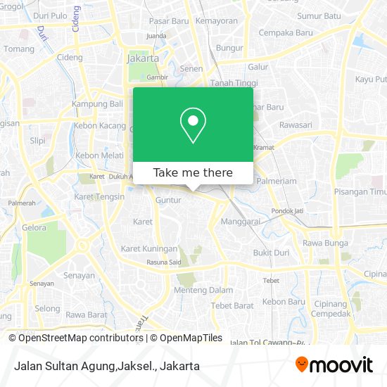 Jalan Sultan Agung,Jaksel. map