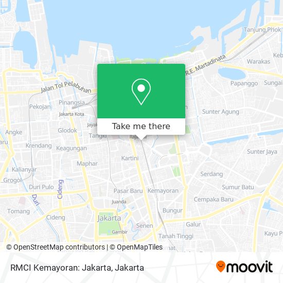 RMCI Kemayoran: Jakarta map