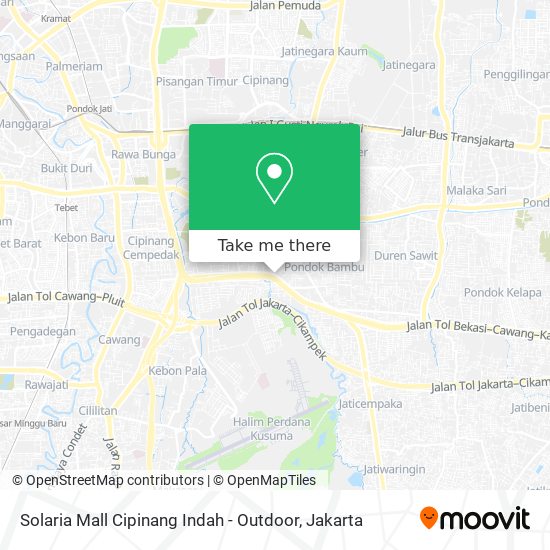 Solaria Mall Cipinang Indah - Outdoor map