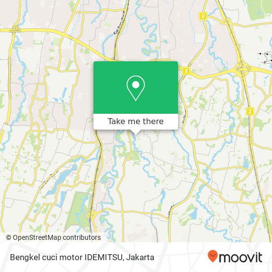 Bengkel cuci motor IDEMITSU map