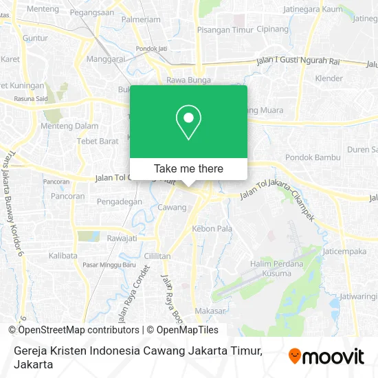 Gereja Kristen Indonesia Cawang Jakarta Timur map