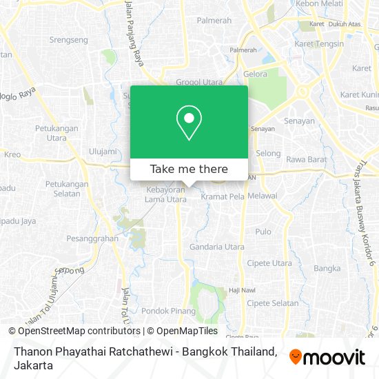 Thanon Phayathai Ratchathewi - Bangkok Thailand map