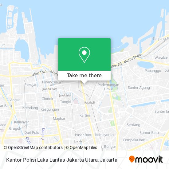 Kantor Polisi Laka Lantas Jakarta Utara map