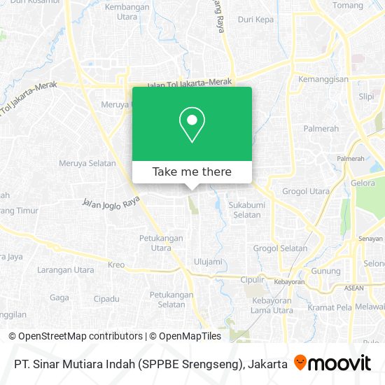 PT. Sinar Mutiara Indah (SPPBE Srengseng) map