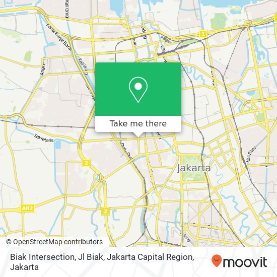Biak Intersection, Jl Biak, Jakarta Capital Region map