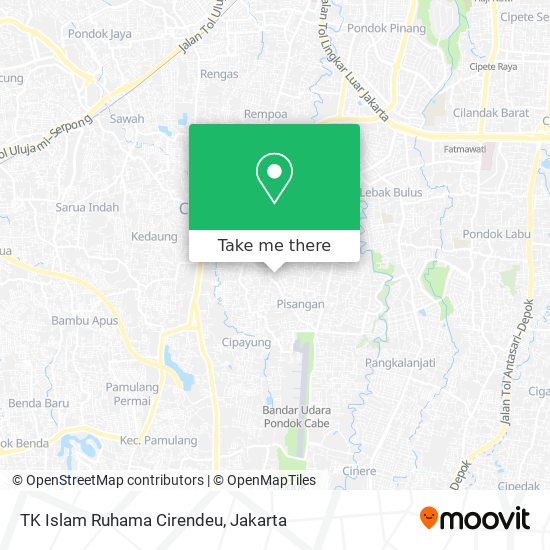 TK Islam Ruhama Cirendeu map