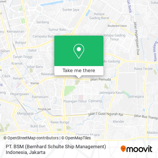 PT. BSM (Bernhard Schulte Ship Management) Indonesia map