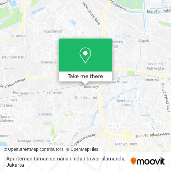 Apartemen taman semanan indah tower alamanda map