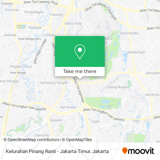 Kelurahan Pinang Ranti - Jakarta Timur map