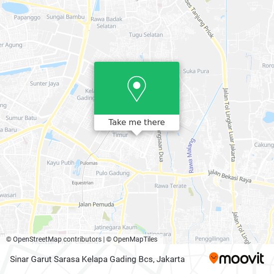 Sinar Garut Sarasa Kelapa Gading Bcs map