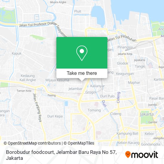 Borobudur foodcourt, Jelambar Baru Raya No 57 map