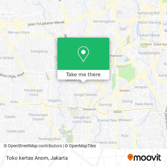 Toko kertas Anom map