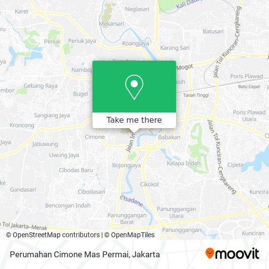 Perumahan Cimone Mas Permai map