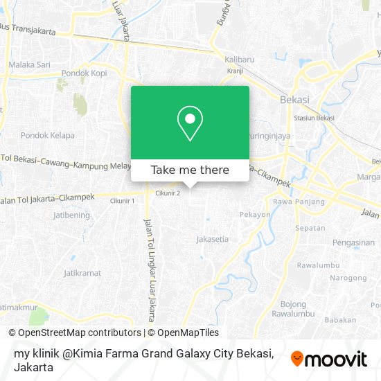 my klinik @Kimia Farma Grand Galaxy City Bekasi map