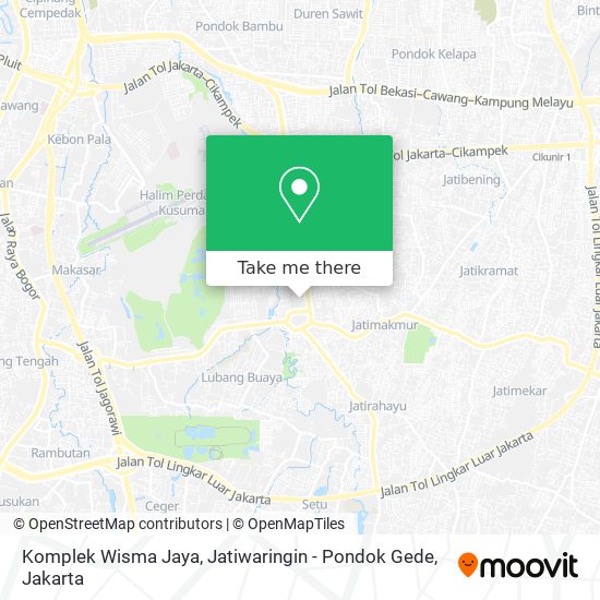 Komplek Wisma Jaya, Jatiwaringin - Pondok Gede map