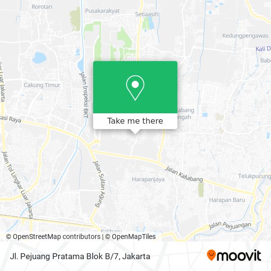 Jl. Pejuang Pratama Blok B/7 map