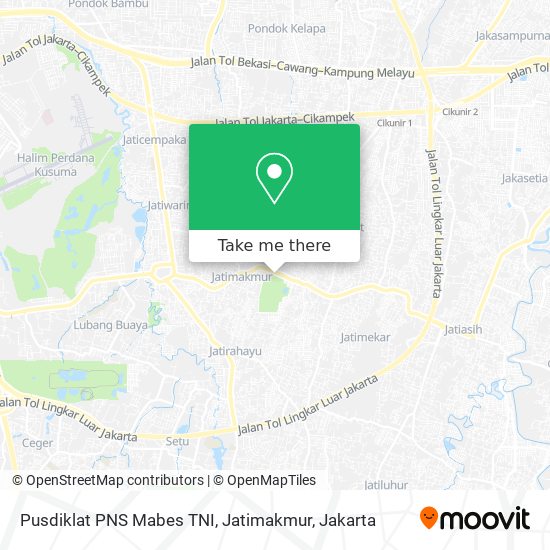 Pusdiklat PNS Mabes TNI, Jatimakmur map