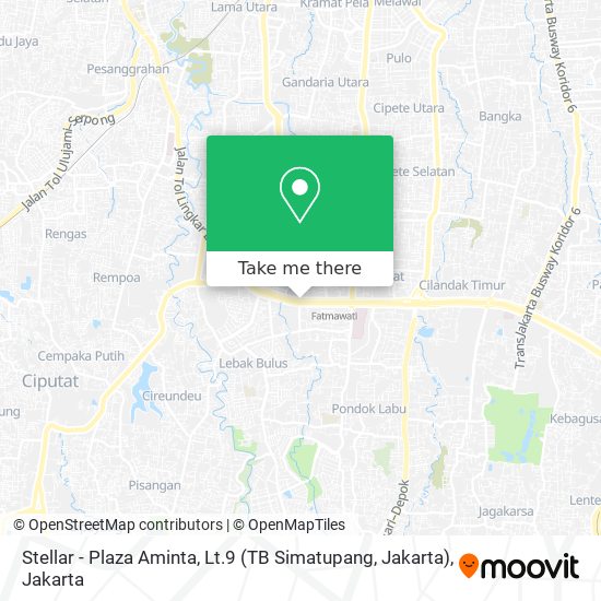 Stellar - Plaza Aminta, Lt.9  (TB Simatupang, Jakarta) map