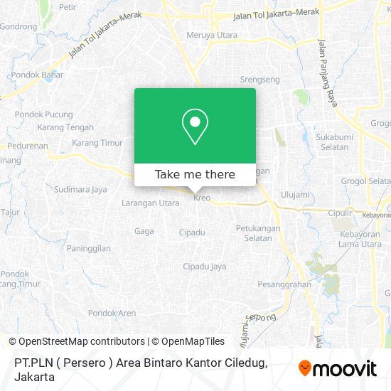 PT.PLN ( Persero ) Area Bintaro Kantor Ciledug map