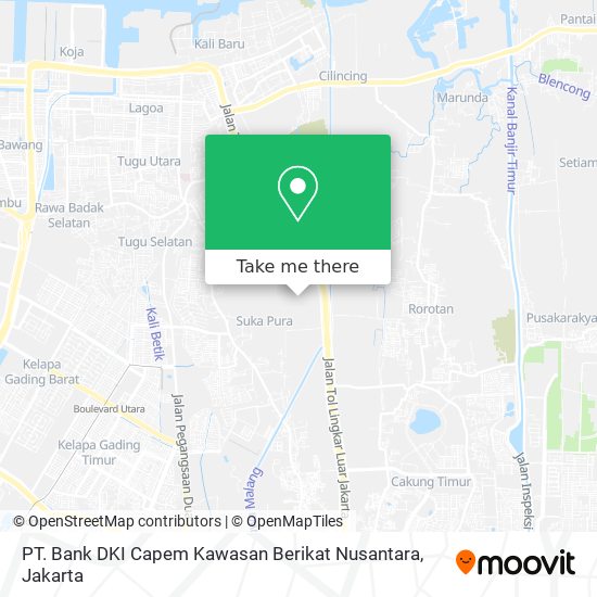 PT. Bank DKI Capem Kawasan Berikat Nusantara map