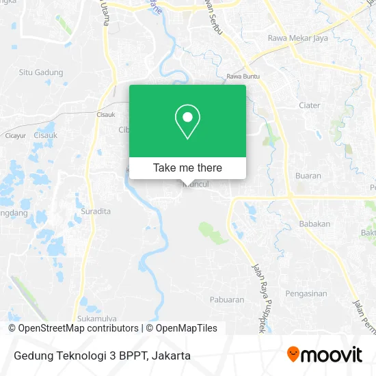 Gedung Teknologi 3 BPPT map