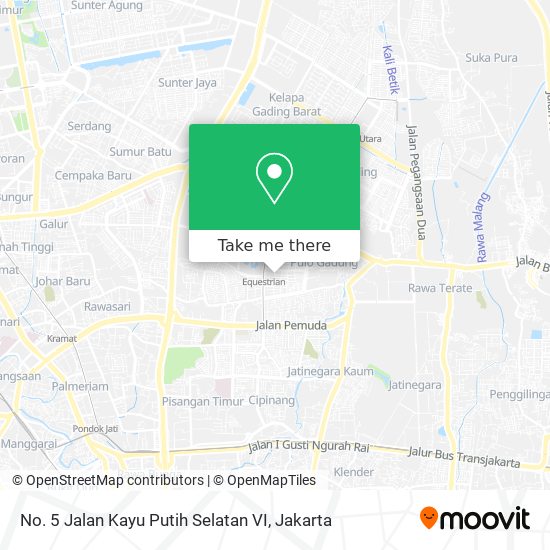 No. 5 Jalan Kayu Putih Selatan VI map