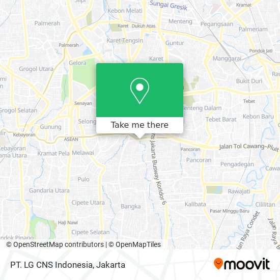 PT. LG CNS Indonesia map