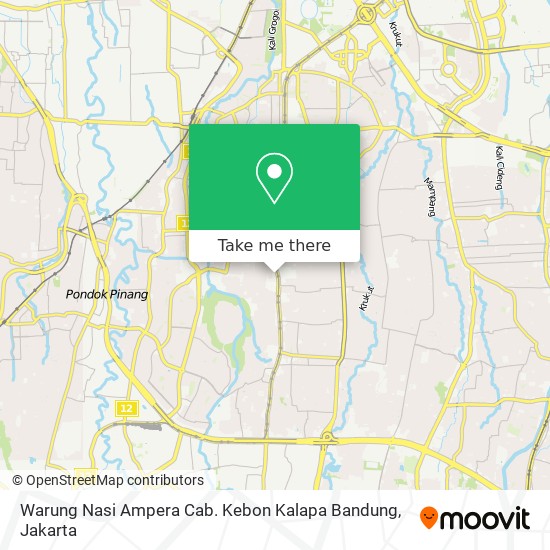 Warung Nasi Ampera Cab. Kebon Kalapa Bandung map