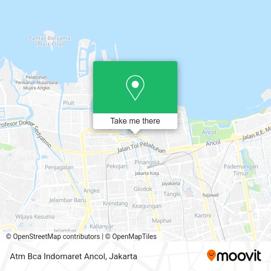 Atm Bca Indomaret Ancol map