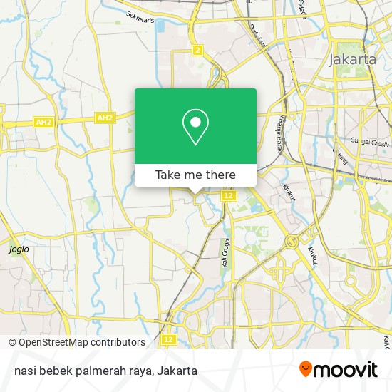 nasi bebek palmerah raya map