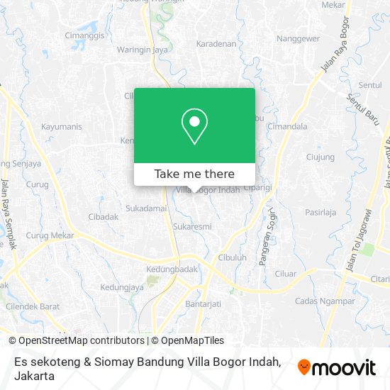 Es sekoteng & Siomay Bandung Villa Bogor Indah map