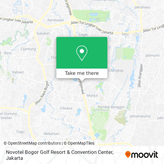 Novotel Bogor Golf Resort & Convention Center map