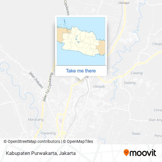 Kabupaten Purwakarta map