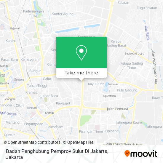 Badan Penghubung Pemprov Sulut Di Jakarts map