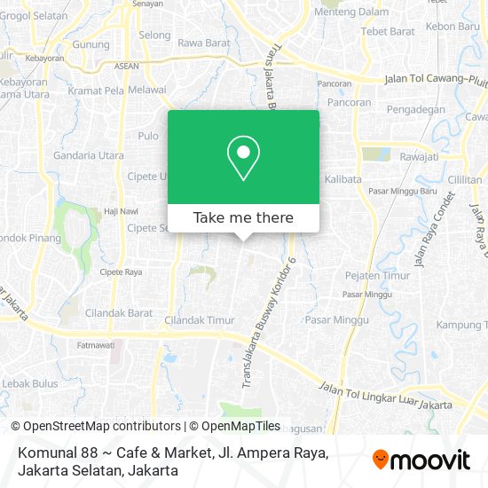 Komunal 88 ~ Cafe & Market, Jl. Ampera Raya, Jakarta Selatan map
