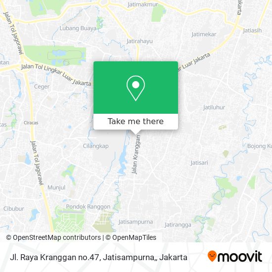 Jl. Raya Kranggan no.47, Jatisampurna, map