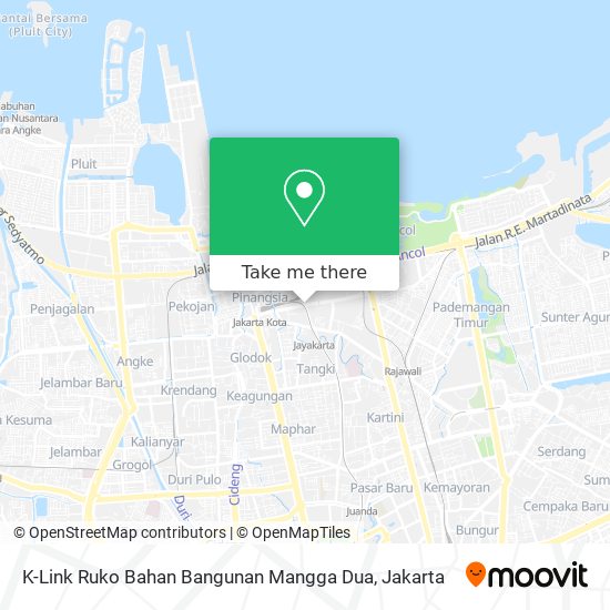 K-Link Ruko Bahan Bangunan Mangga Dua map