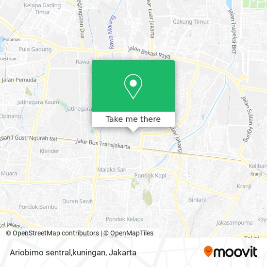 Ariobimo sentral,kuningan map