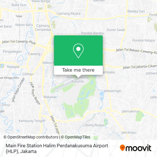 Main Fire Station Halim Perdanakusuma Airport (HLP) map
