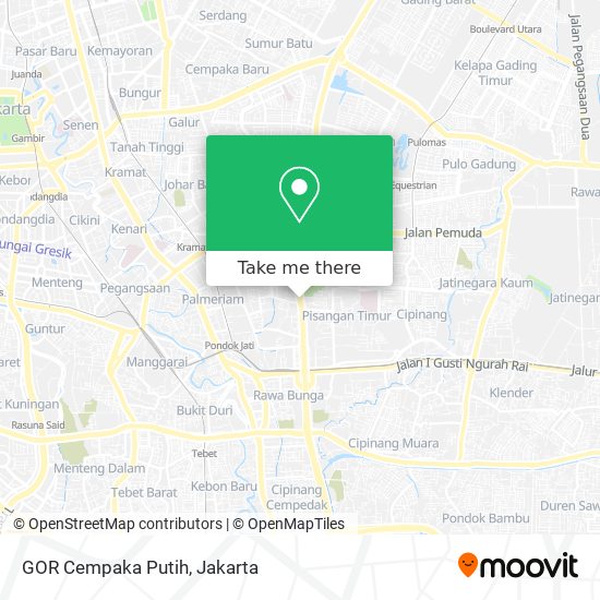 GOR Cempaka Putih map