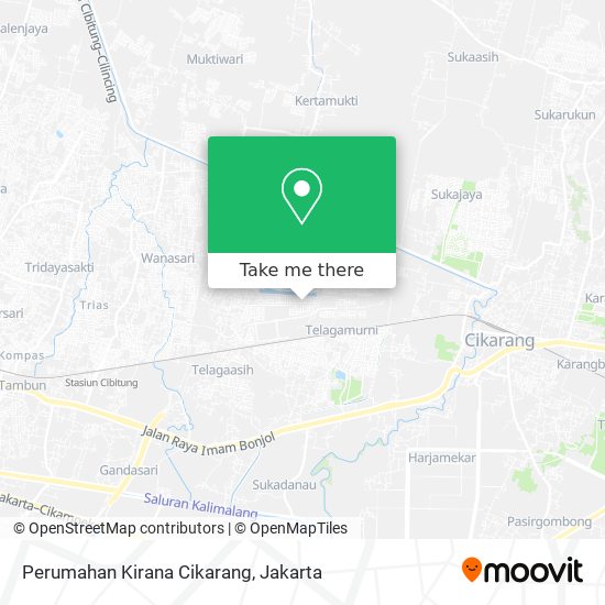Perumahan Kirana Cikarang map