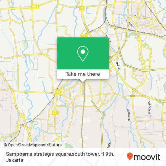 Sampoerna strategis square,south tower, fl 9th map