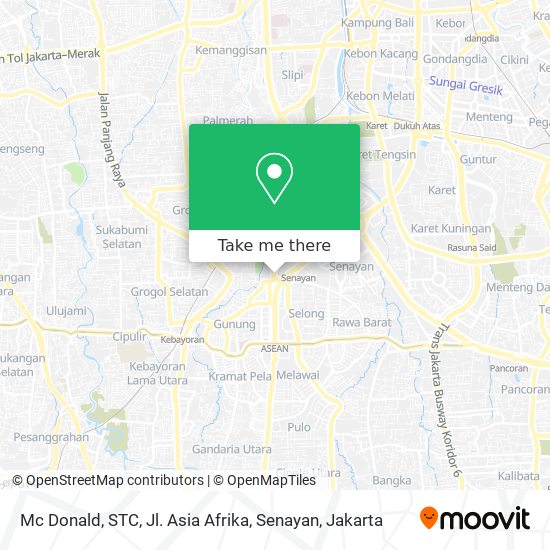 Mc Donald, STC, Jl. Asia Afrika, Senayan map