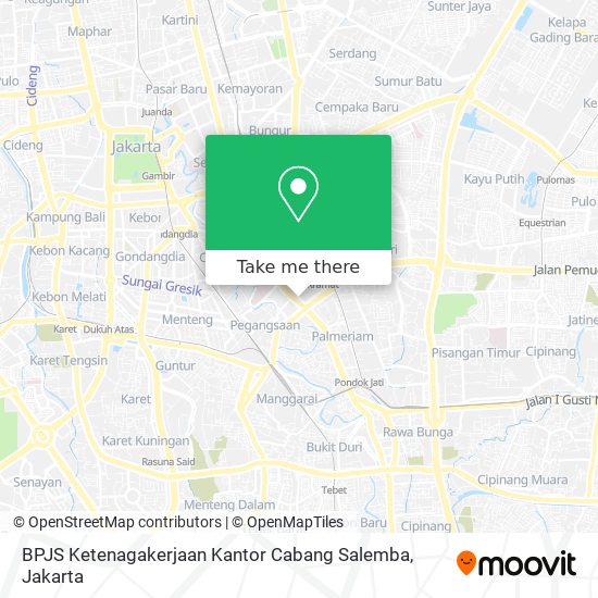 BPJS Ketenagakerjaan Kantor Cabang Salemba map