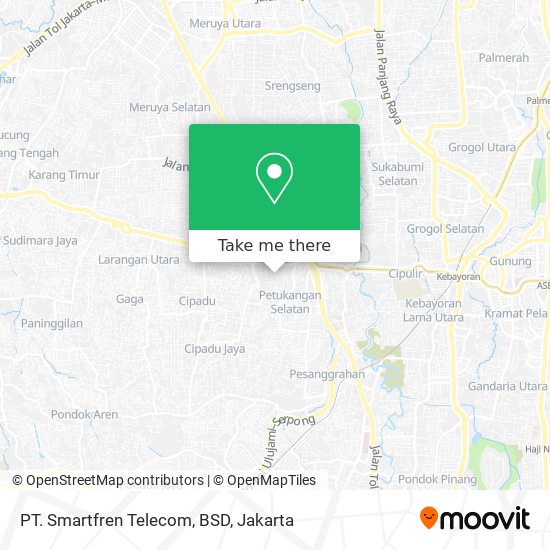 PT. Smartfren Telecom,  BSD map