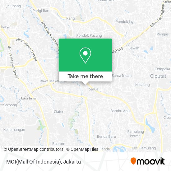 MOI(Mall Of Indonesia) map