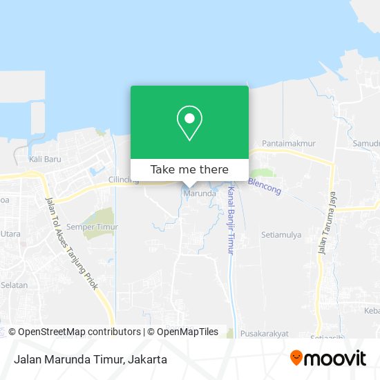 Jalan Marunda Timur map