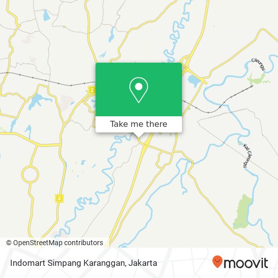 Indomart Simpang Karanggan map