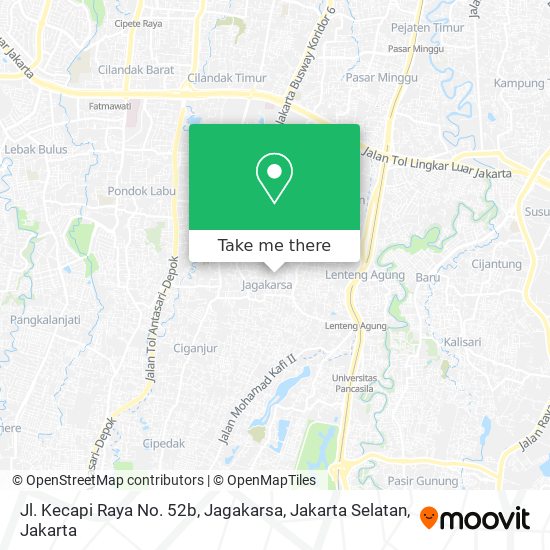 Jl. Kecapi Raya No. 52b, Jagakarsa, Jakarta Selatan map