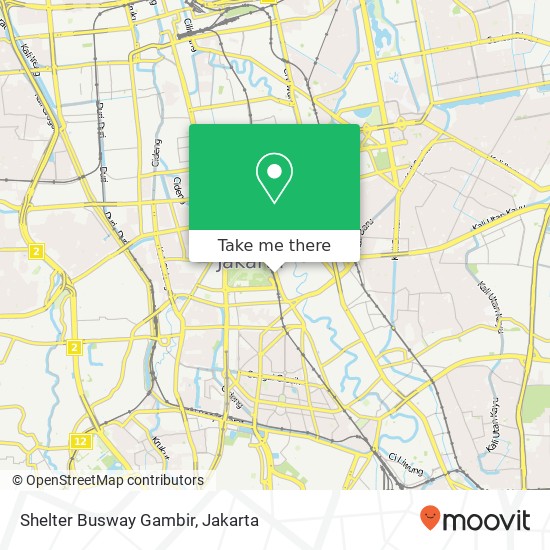 Shelter Busway Gambir map